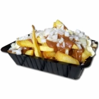 Frites en snacks, vers bereid.